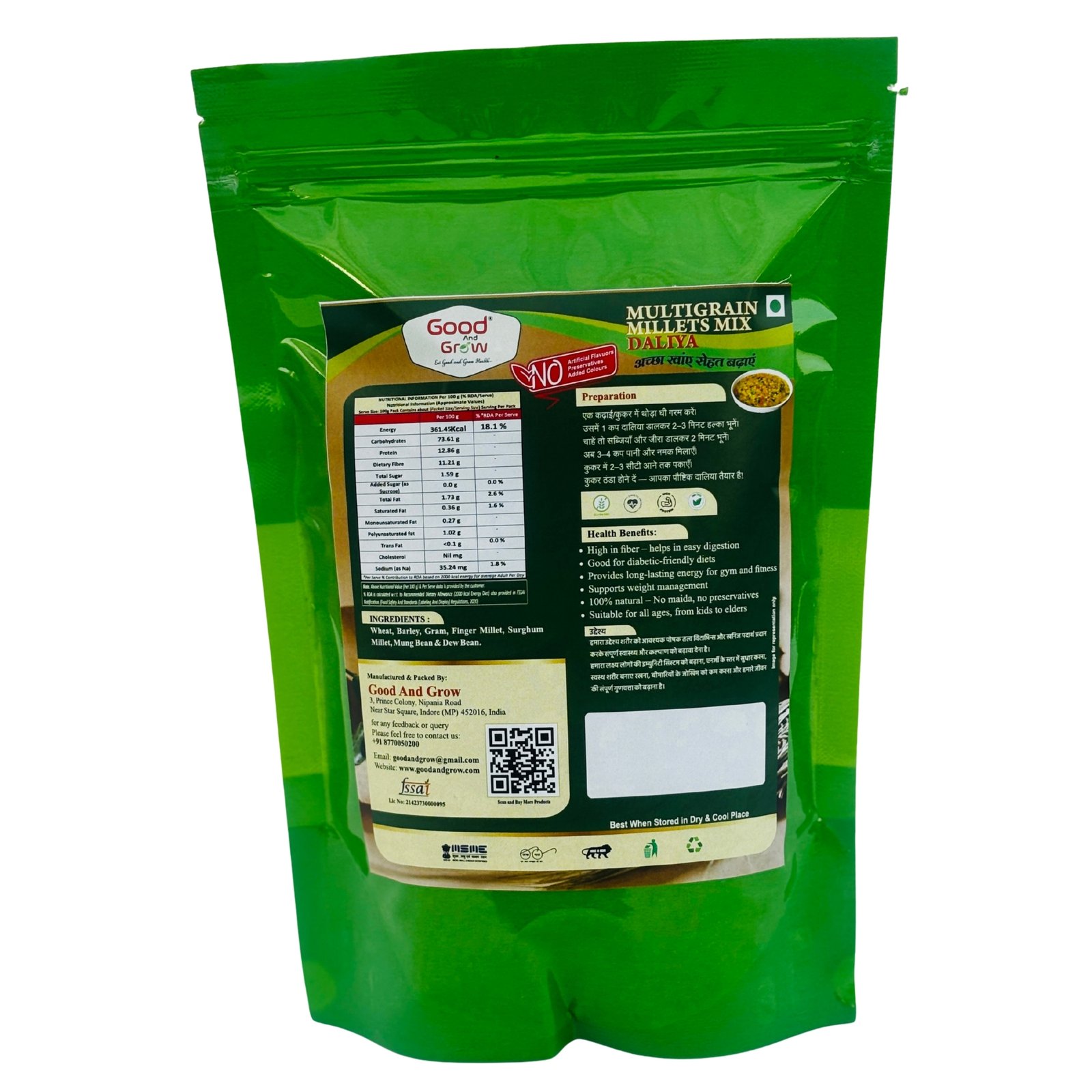 Multigrain Millets Mix Daliya 500 Grm - Image 2